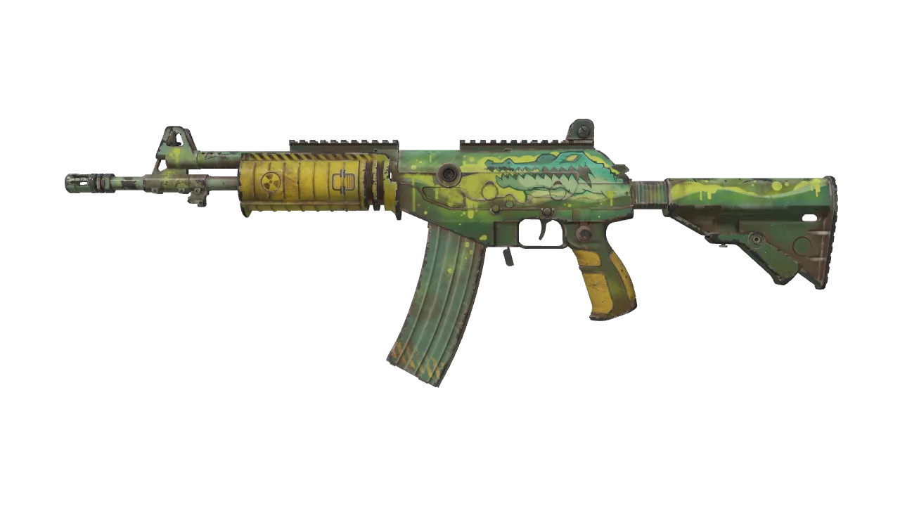 Galil AR | Galigator (Well-Worn) — Dust II light, front