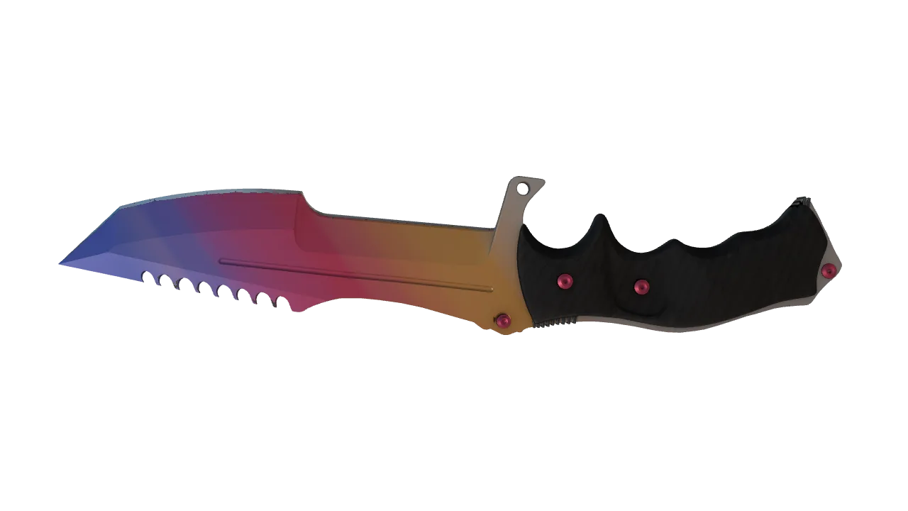 Huntsman Knife | Fade seed #403, back
