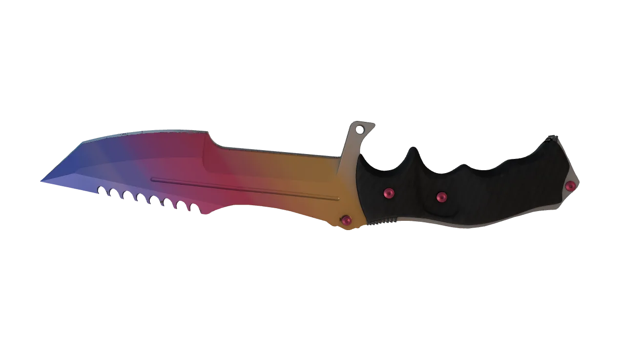 Huntsman Knife | Fade seed #763, back