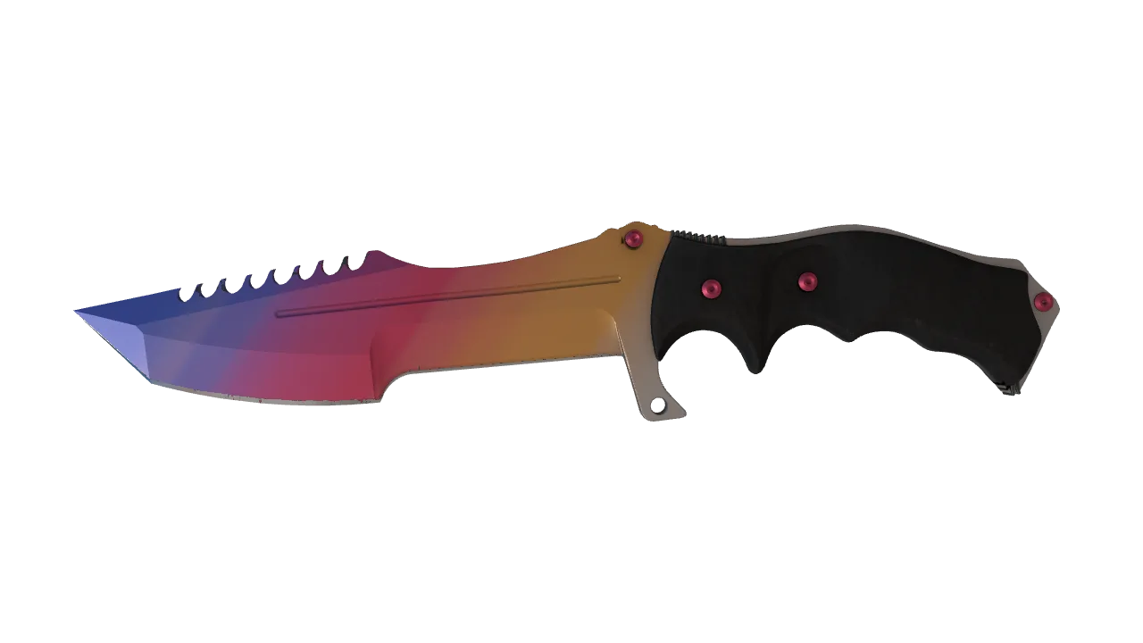 Huntsman Knife | Fade seed #956, front