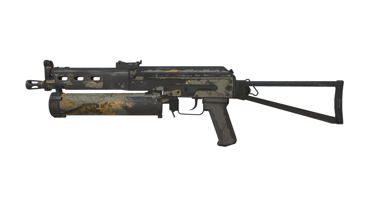 Souvenir PP-Bizon | Modern Hunter (Battle-Scarred) — Dust II light, front