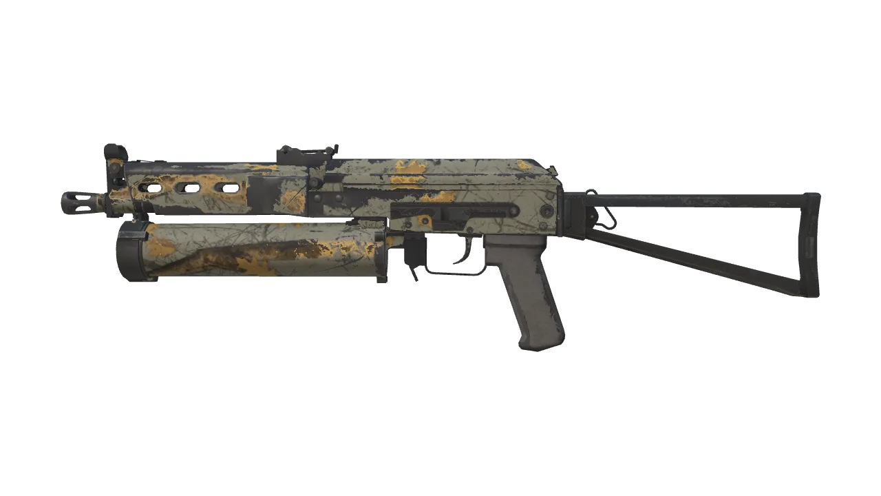 PP-Bizon | Modern Hunter (Well-Worn) — Dust II light, front