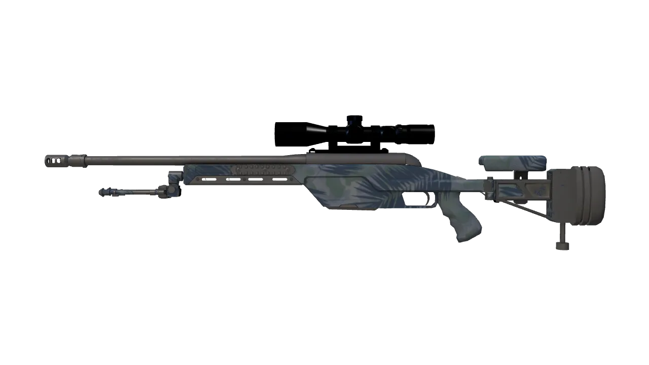 SSG 08 | Tropical Storm (Minimal Wear) — Dust II light, front