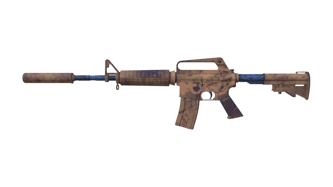 M4A1-S | Wash me plz (Factory New) — Dust II light, front