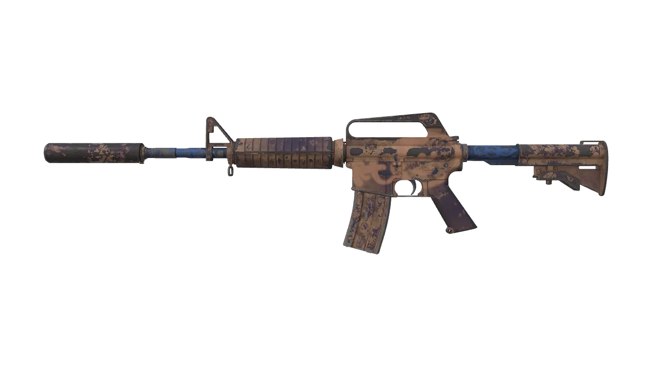 M4A1-S | Wash me plz (Well-Worn) — Dust II light, front