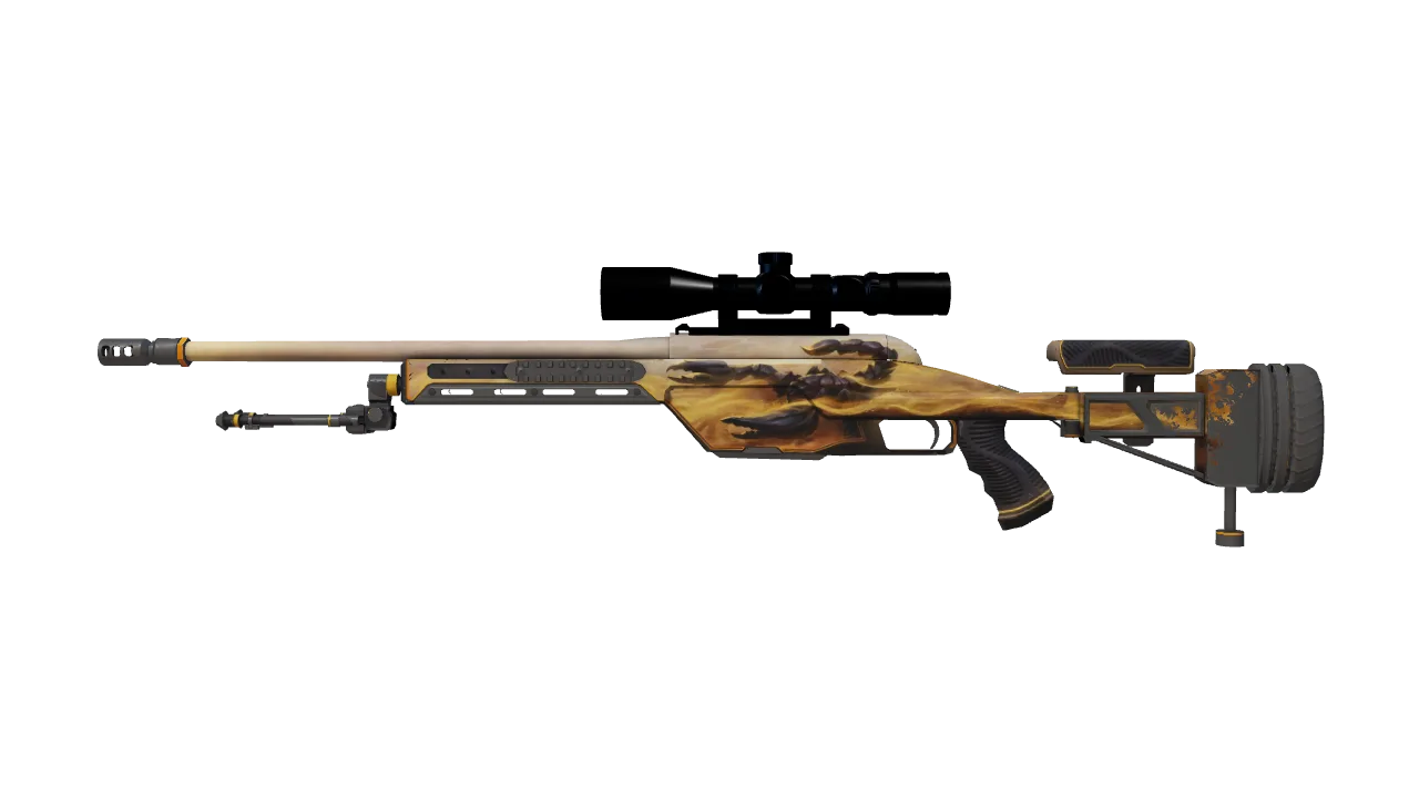 Souvenir SSG 08 | Death Strike (Battle-Scarred) — Dust II light, front