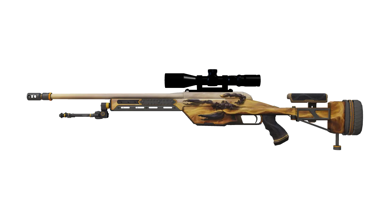 Souvenir SSG 08 | Death Strike (Field-Tested) — Dust II light, front