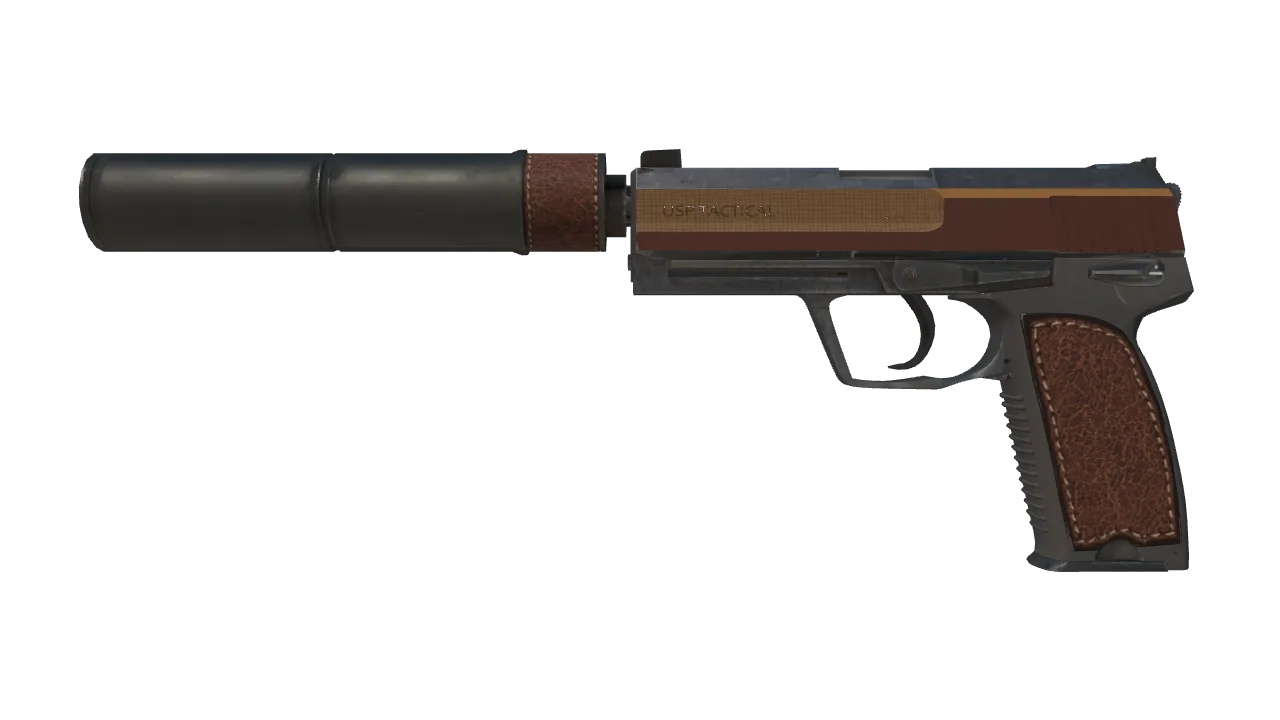 USP-S | Business Class (Minimal Wear) — Dust II light, front