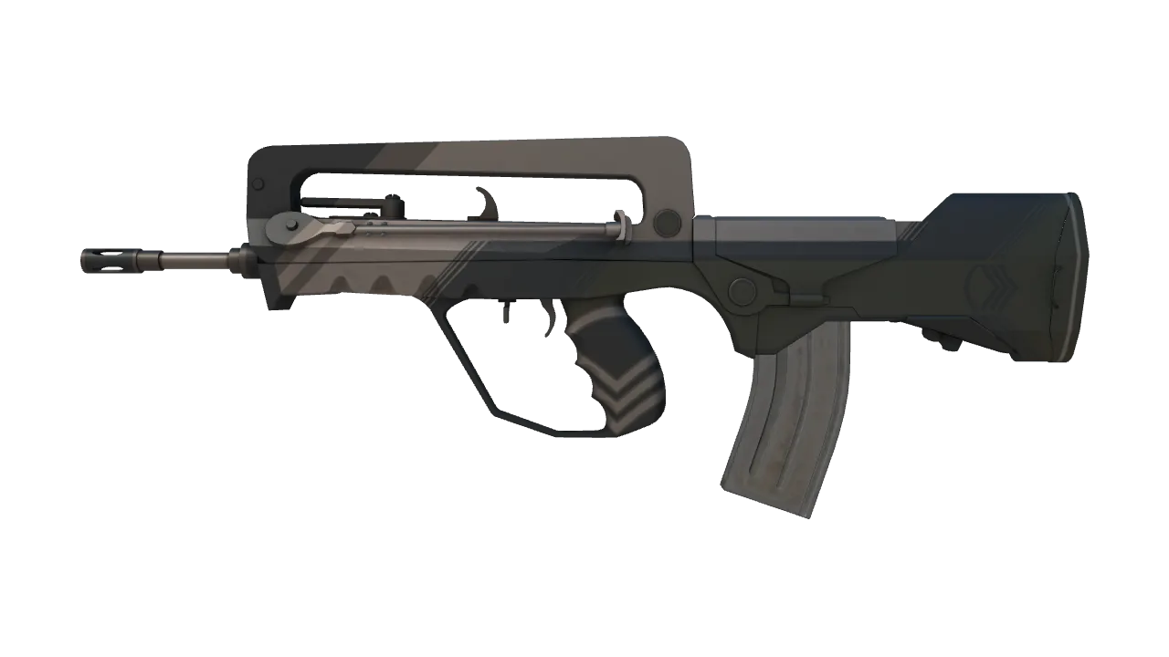 FAMAS | Sergeant (Minimal Wear) — Dust II light, front