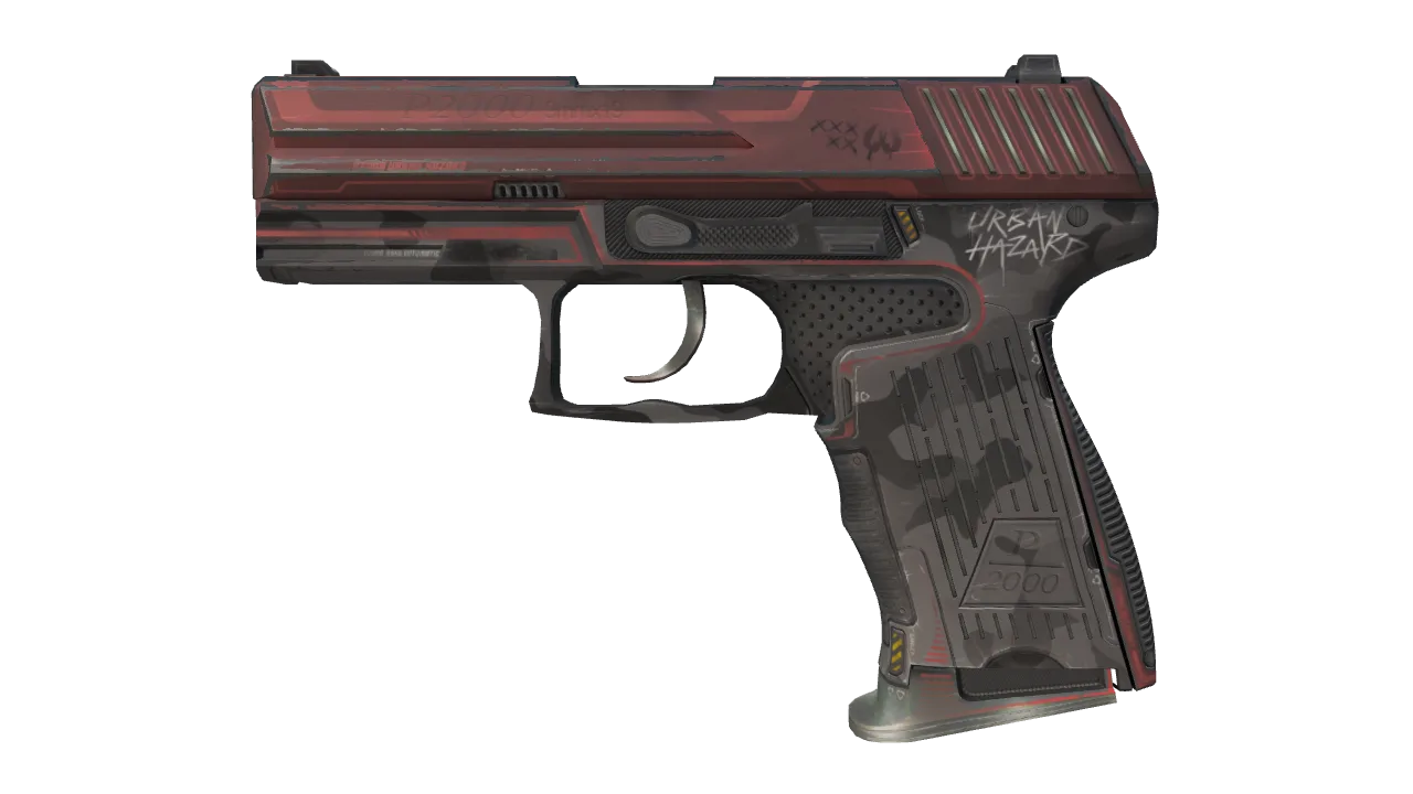 P2000 | Urban Hazard (Field-Tested) — Dust II light, front