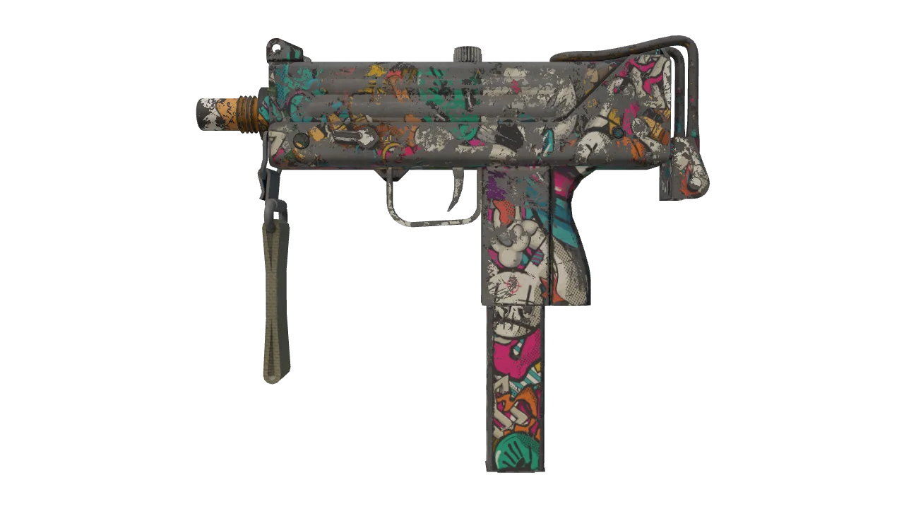 MAC-10 | Toybox (Battle-Scarred) — Dust II light, front