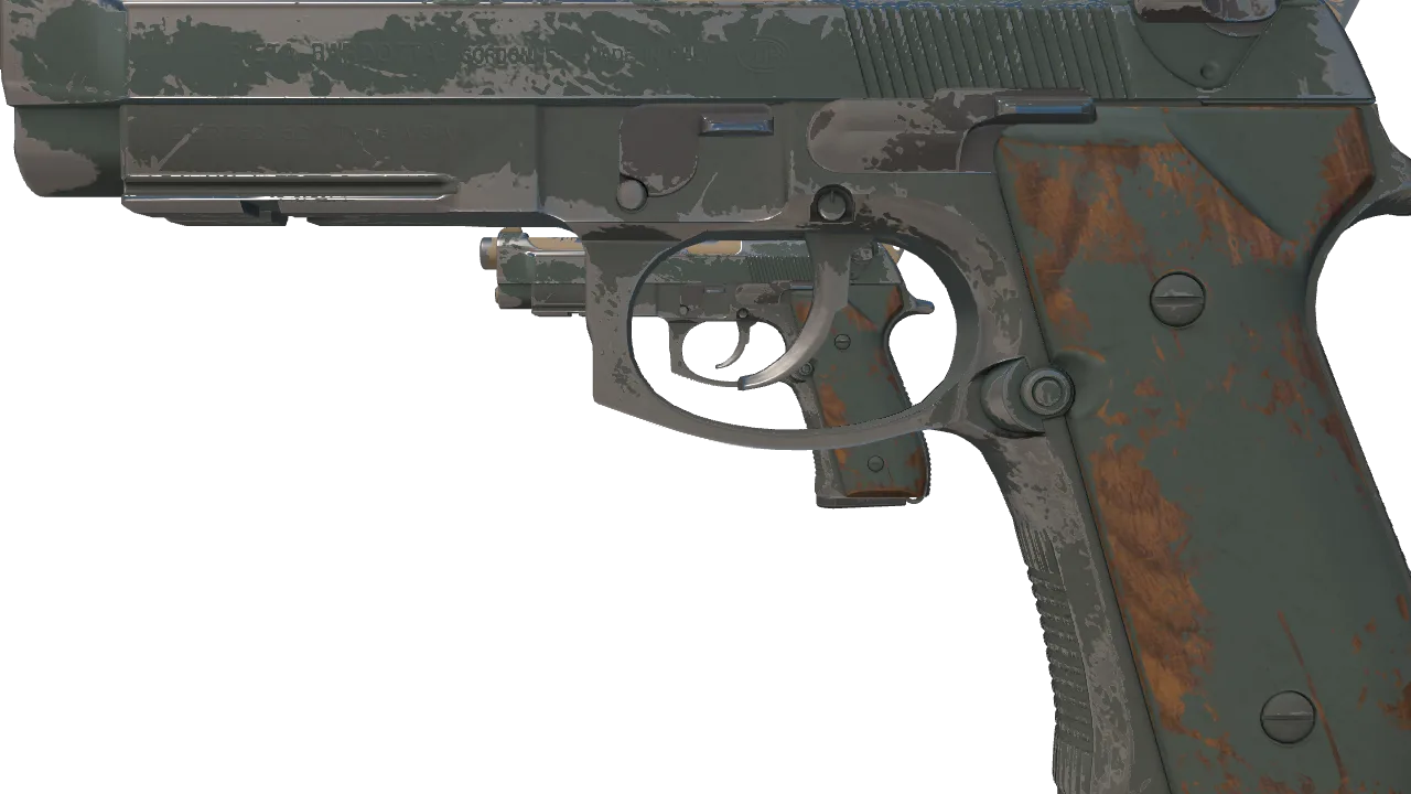 Souvenir Dual Berettas | Contractor (Well-Worn) — Dust II light, front