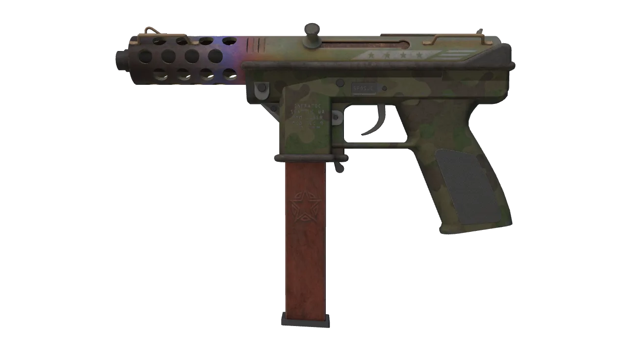 Souvenir Tec-9 | Fubar (Battle-Scarred) — Dust II light, front