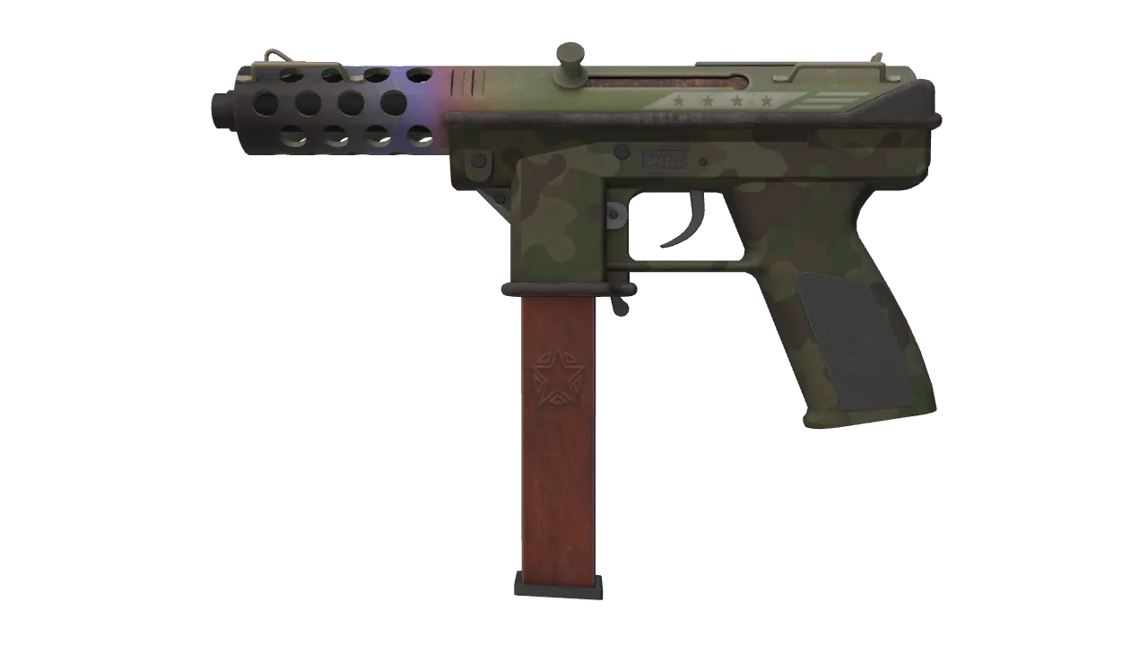 Tec-9 | Fubar (Minimal Wear) — Dust II light, front