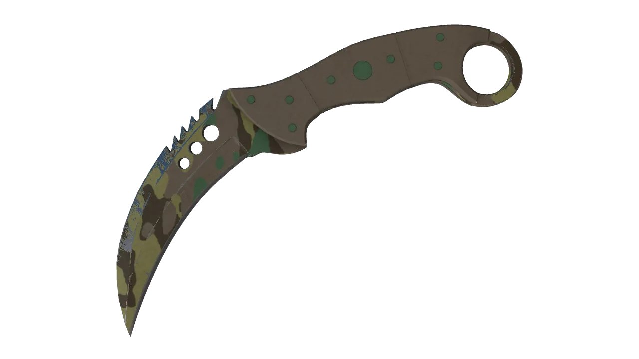 ★ Talon Knife | Boreal Forest (Field-Tested) — Dust II light, front