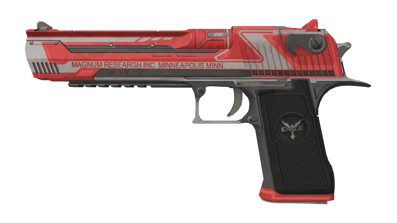 Desert Eagle | Code Red (Field-Tested) — Dust II light, front
