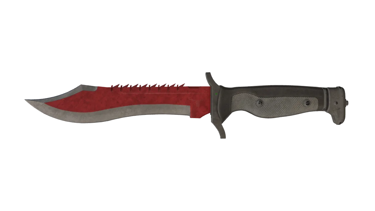 ★ Bowie Knife | Autotronic (Battle-Scarred) — Dust II light, front