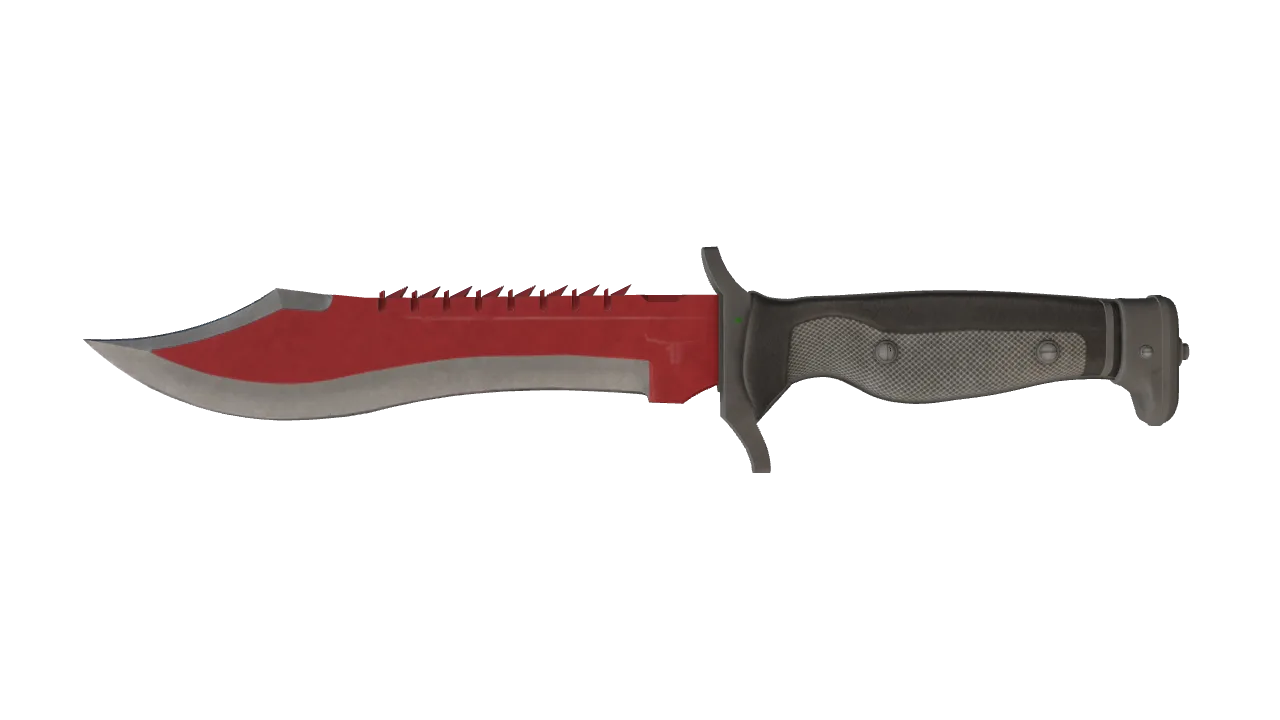 ★ Bowie Knife | Autotronic (Well-Worn) — Dust II light, front