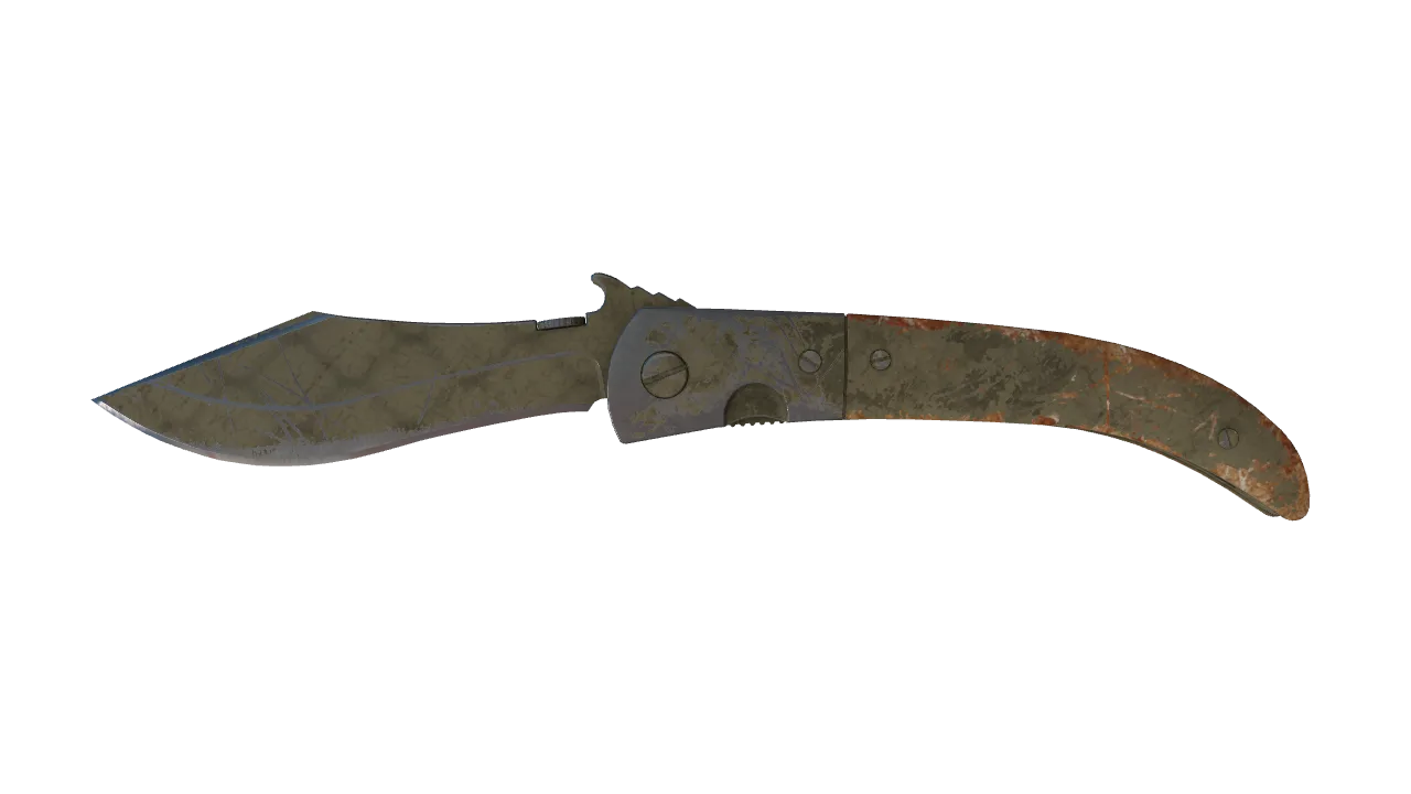 ★ Navaja Knife | Safari Mesh (Battle-Scarred) — Dust II light, front