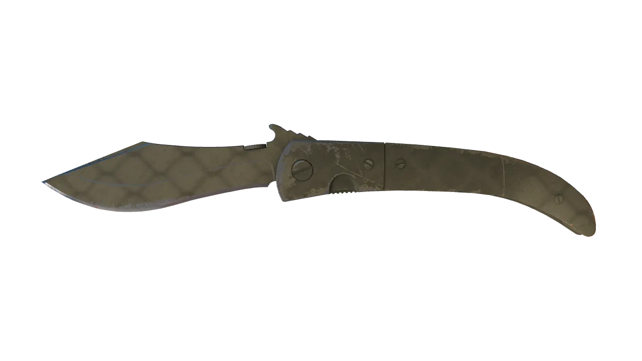 ★ Navaja Knife | Safari Mesh (Well-Worn) — Dust II light, front
