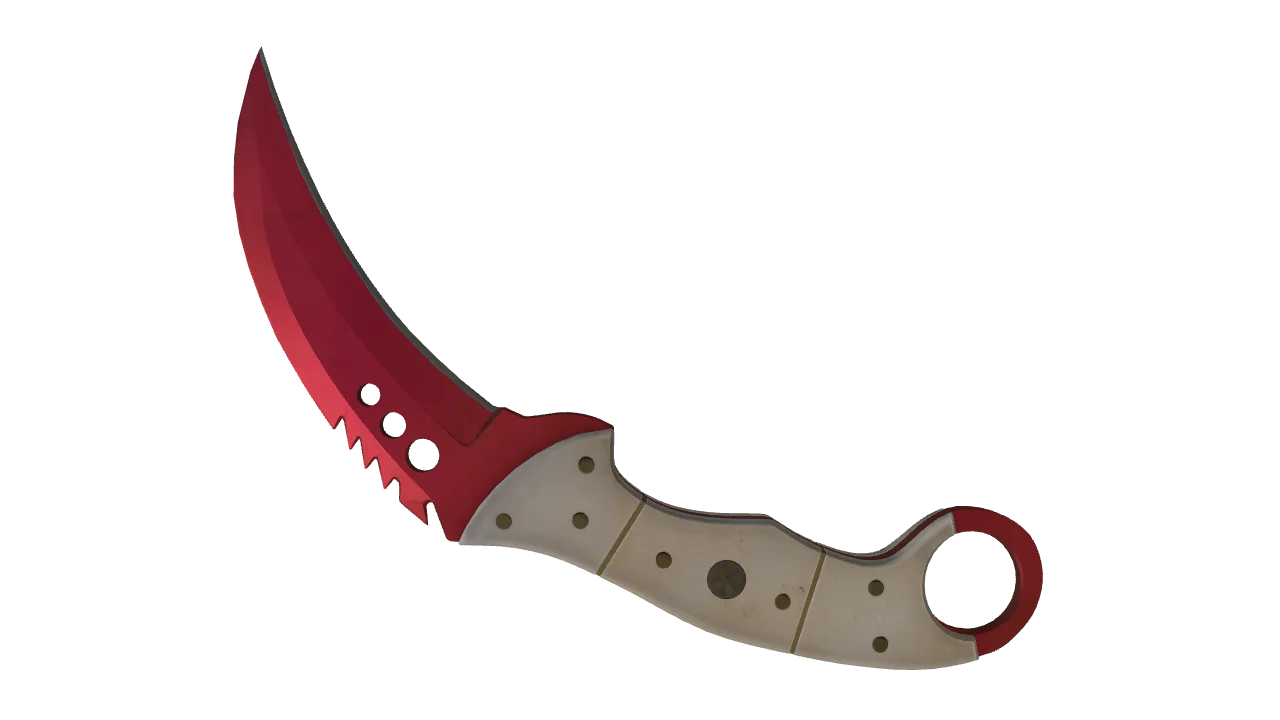 Talon Knife | Doppler (Ruby) seed #142, back