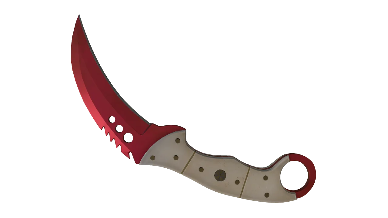 Talon Knife | Doppler (Ruby) seed #171, back