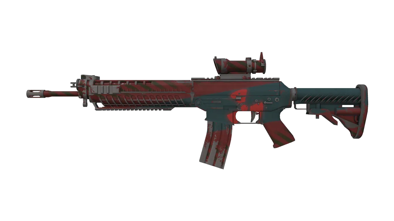 SG 553 | Fallout Warning (Field-Tested) — Dust II light, front