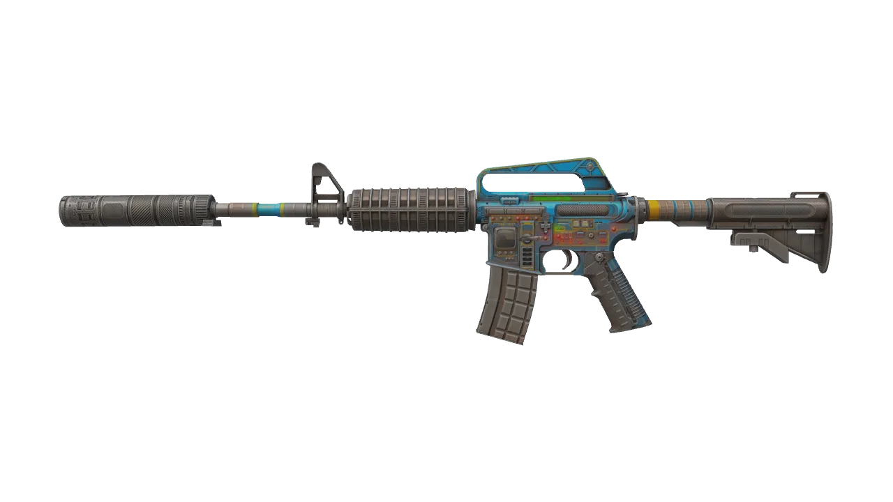 M4A1-S | Control Panel (Field-Tested) — Dust II light, front