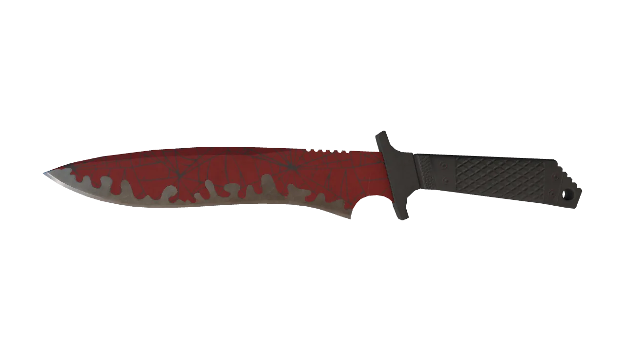 ★ Classic Knife | Crimson Web (Field-Tested) — Dust II light, front
