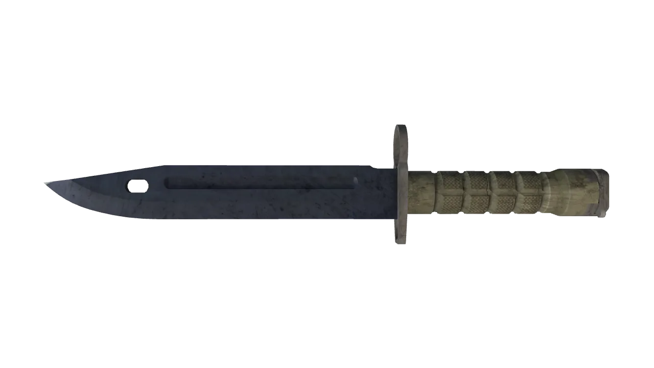 ★ Bayonet | Blue Steel (Field-Tested) — Dust II light, front