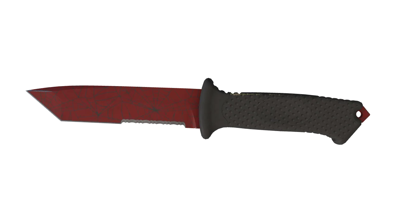 StatTrak™ ★ Ursus Knife | Crimson Web (Field-Tested) — Dust II light, front