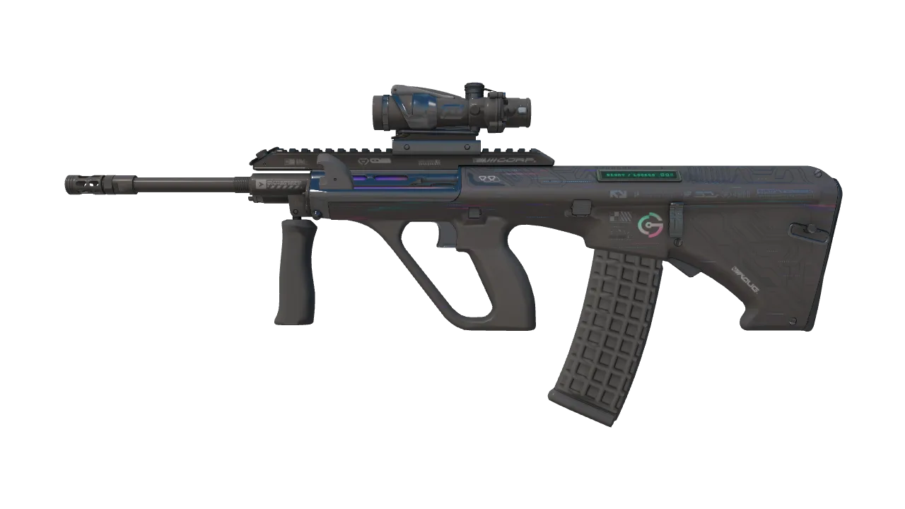 Souvenir AUG | Signal Scanner (Minimal Wear) — Dust II light, front