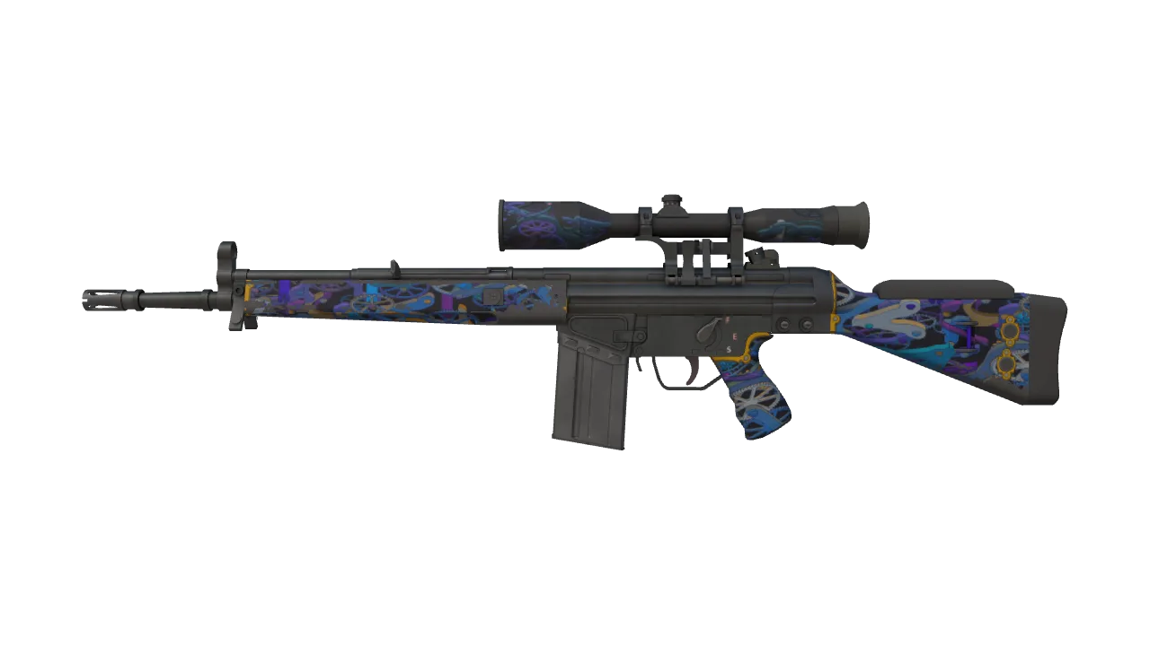 G3SG1 | Chronos (Field-Tested) — Dust II light, front