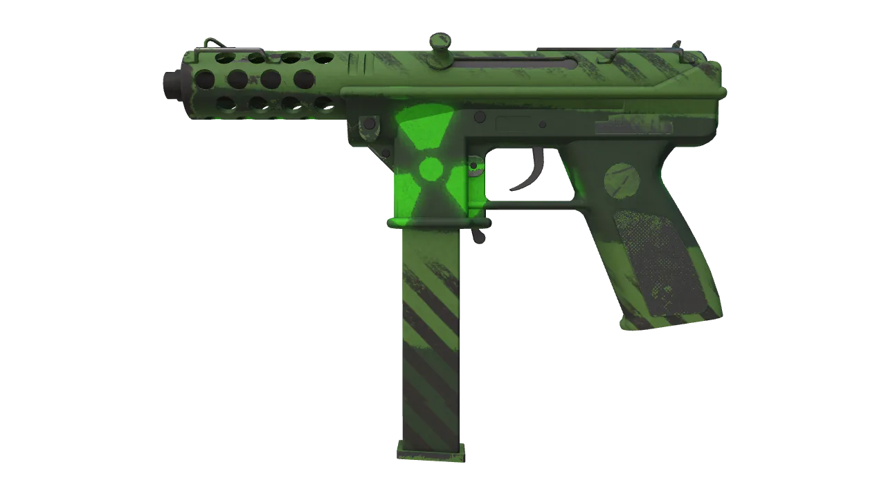 Souvenir Tec-9 | Nuclear Threat (Minimal Wear) — Dust II light, front