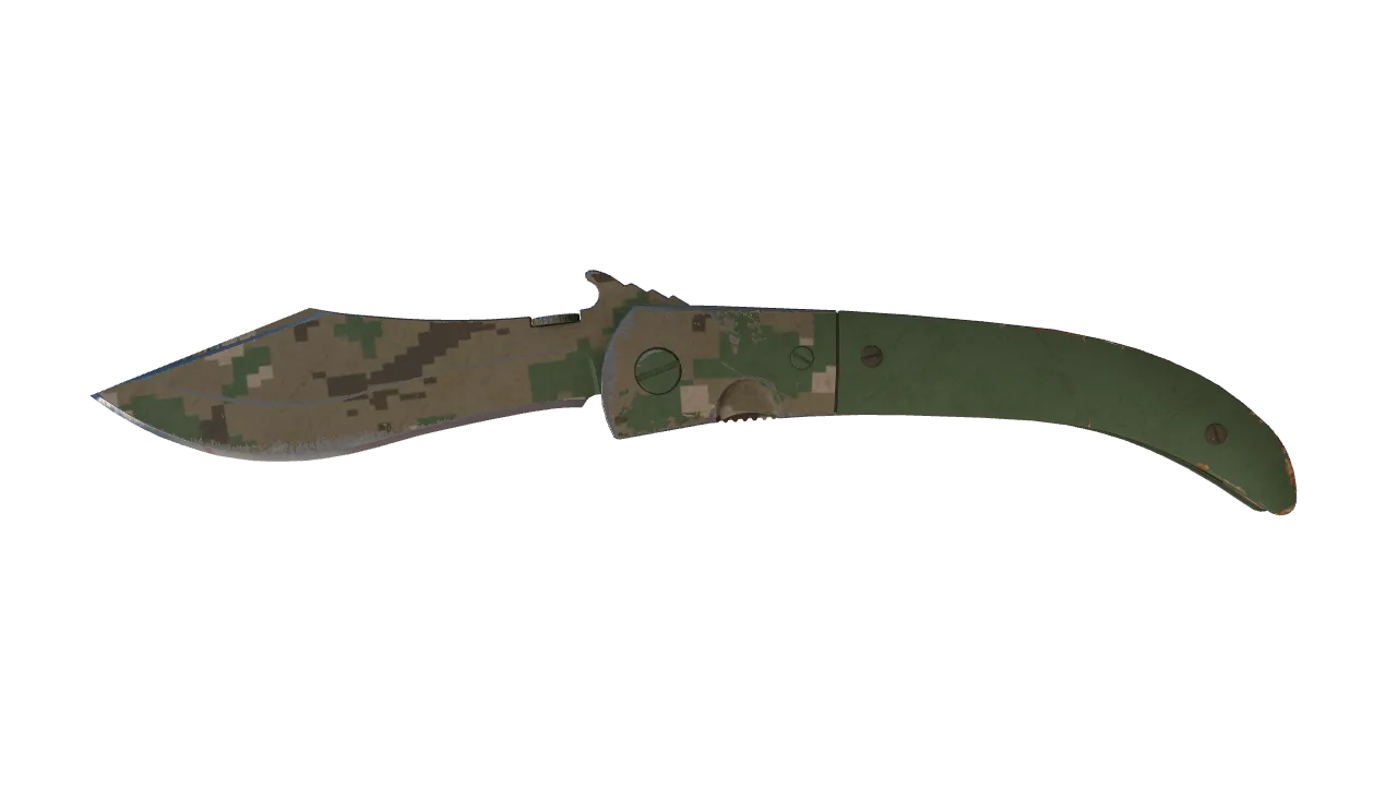 ★ Navaja Knife | Forest DDPAT (Well-Worn) — Dust II light, front