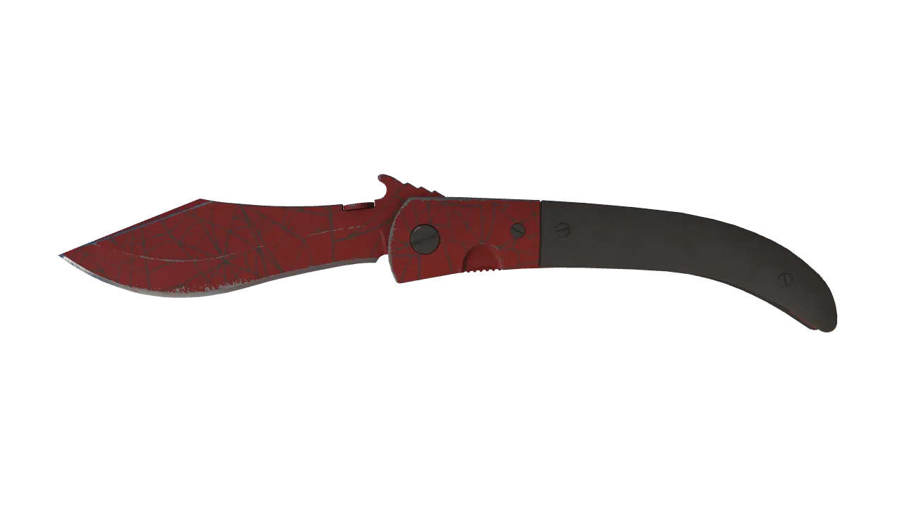 ★ Navaja Knife | Crimson Web (Field-Tested) — Dust II light, front