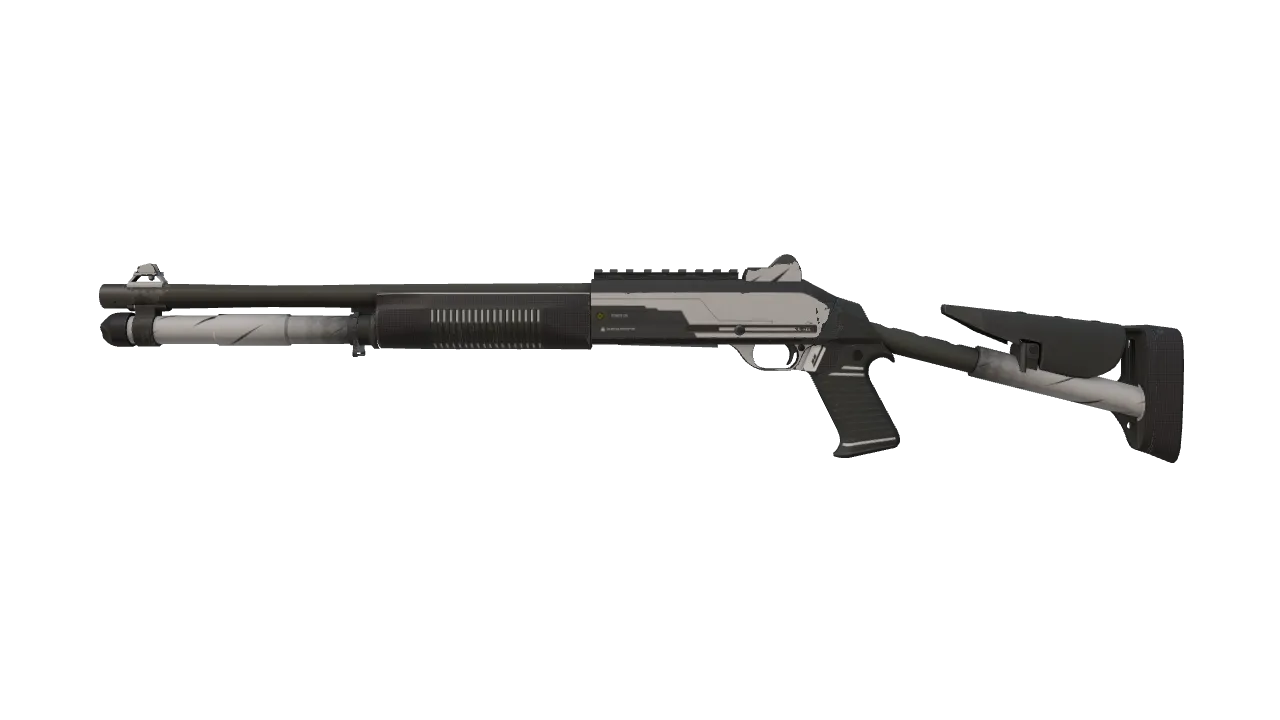 XM1014 | Black Tie (Well-Worn) — Dust II light, front
