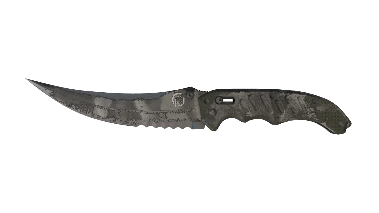 ★ Flip Knife | Urban Masked (Battle-Scarred) — Dust II light, front