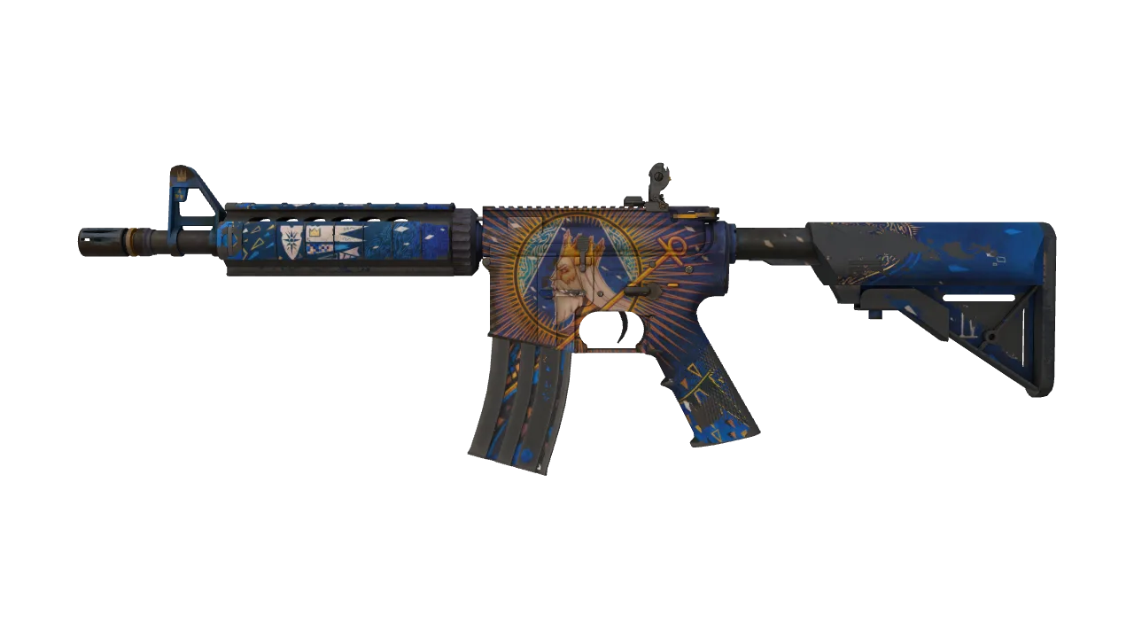 StatTrak™ M4A4 | The Emperor (Battle-Scarred) — Dust II light, front