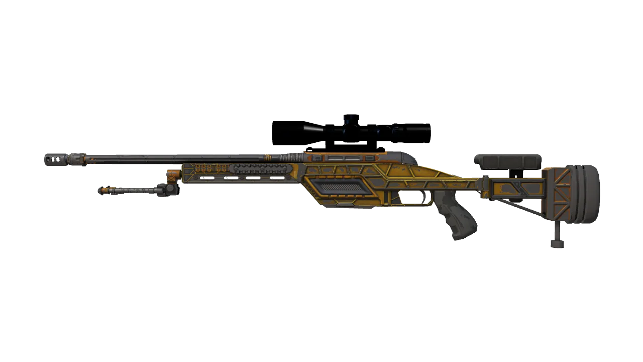 StatTrak™ SSG 08 | Big Iron (Battle-Scarred) — Dust II light, front