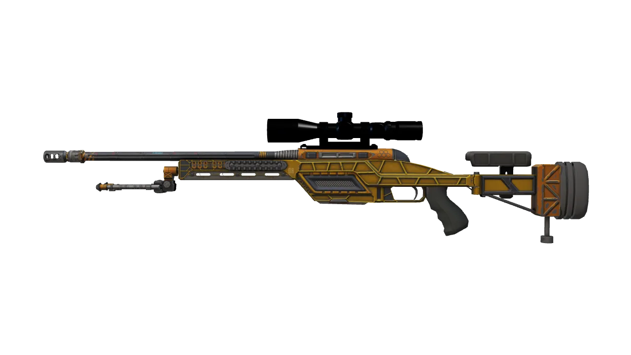 StatTrak™ SSG 08 | Big Iron (Minimal Wear) — Dust II light, front