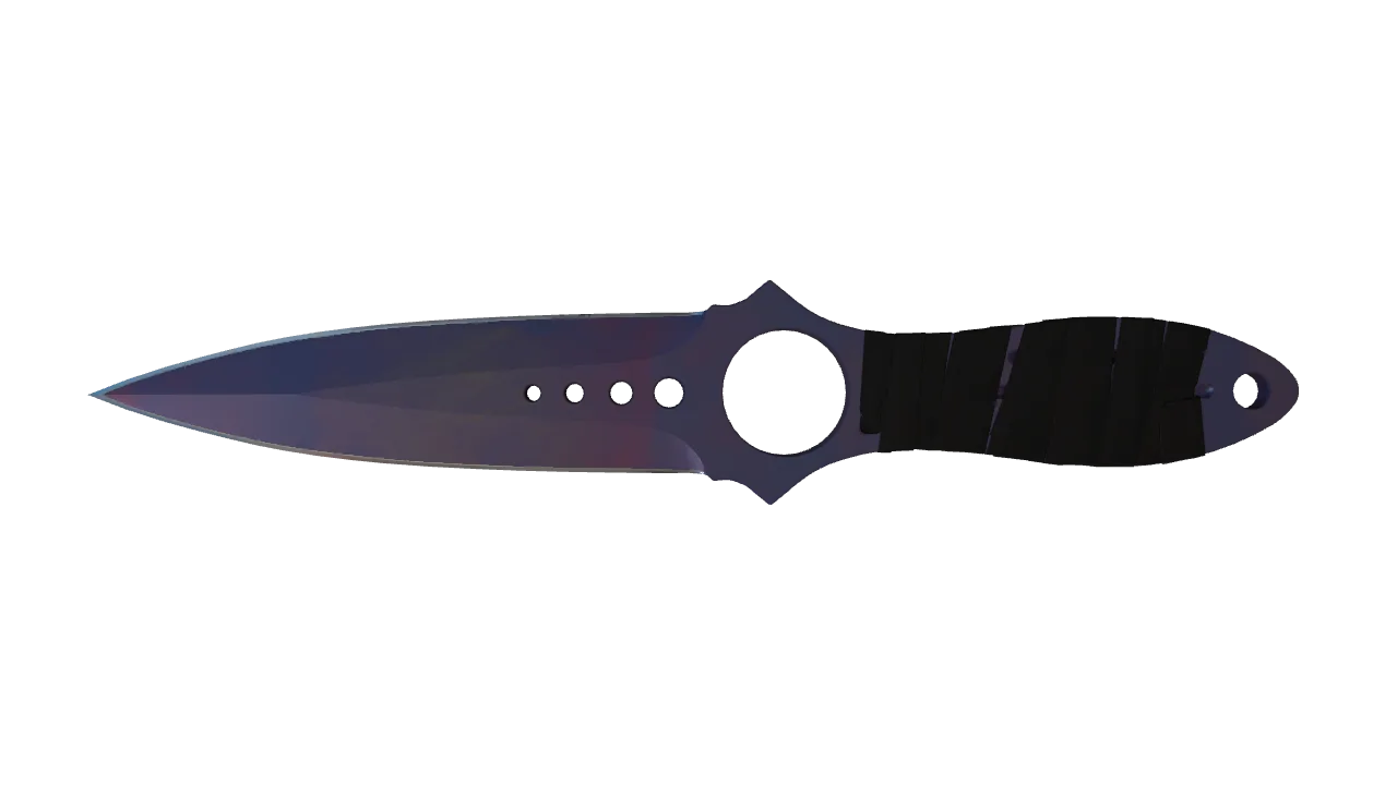 ★ Skeleton Knife | Doppler (Black Pearl) (Factory New) — Dust II light, front