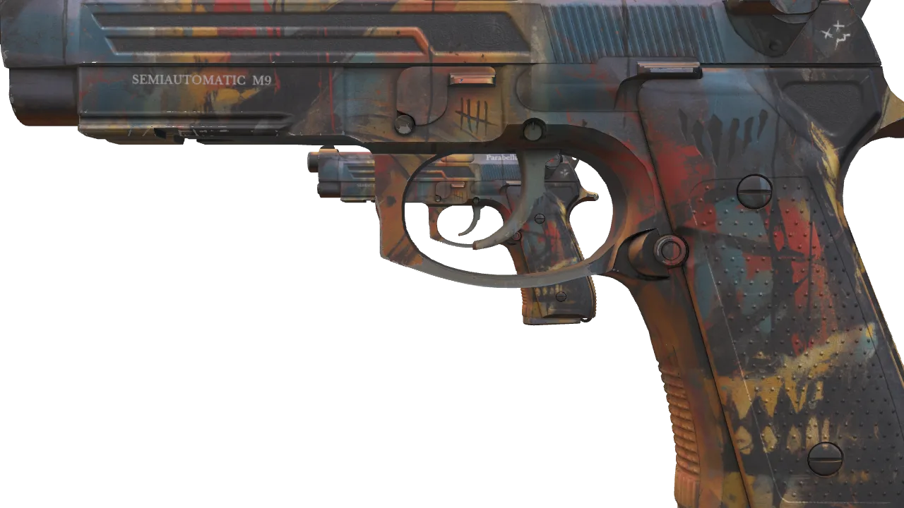 Dual Berettas | Hideout (Minimal Wear) — Dust II light, front
