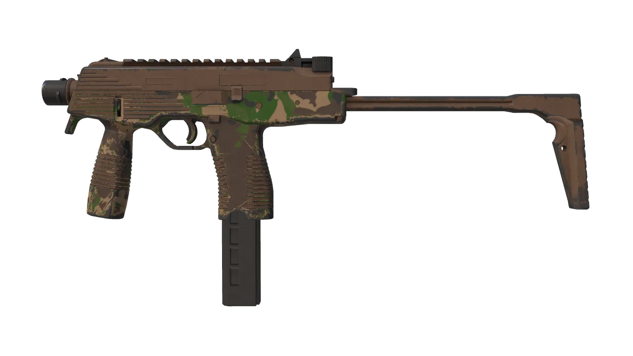 Souvenir MP9 | Multi-Terrain (Field-Tested) — Dust II light, front