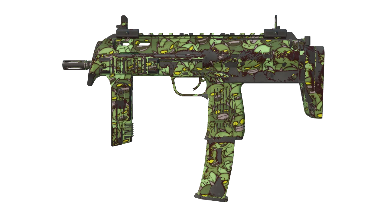 Souvenir MP7 | Impire (Field-Tested) — Dust II light, front