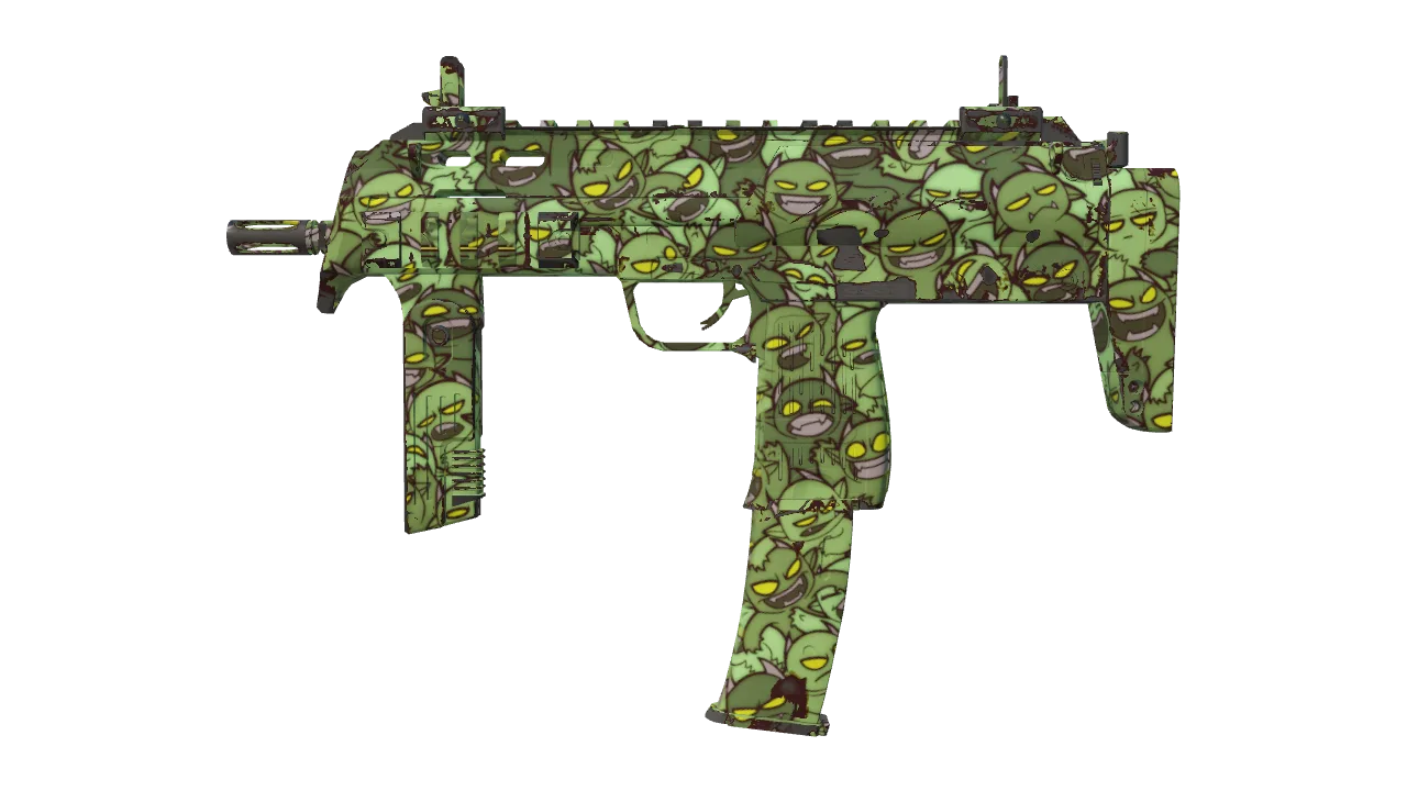 Souvenir MP7 | Impire (Minimal Wear) — Dust II light, front