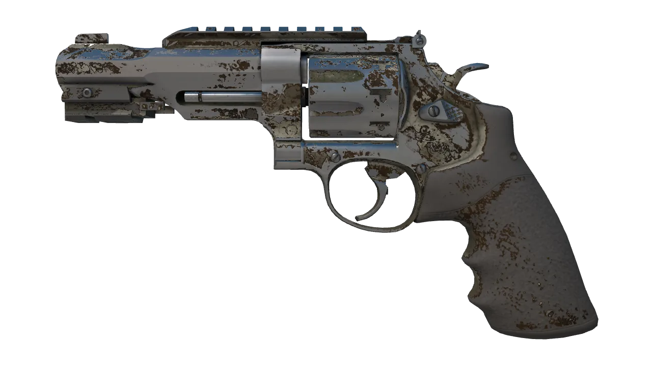 Souvenir R8 Revolver | Bone Mask (Battle-Scarred) — Dust II light, front