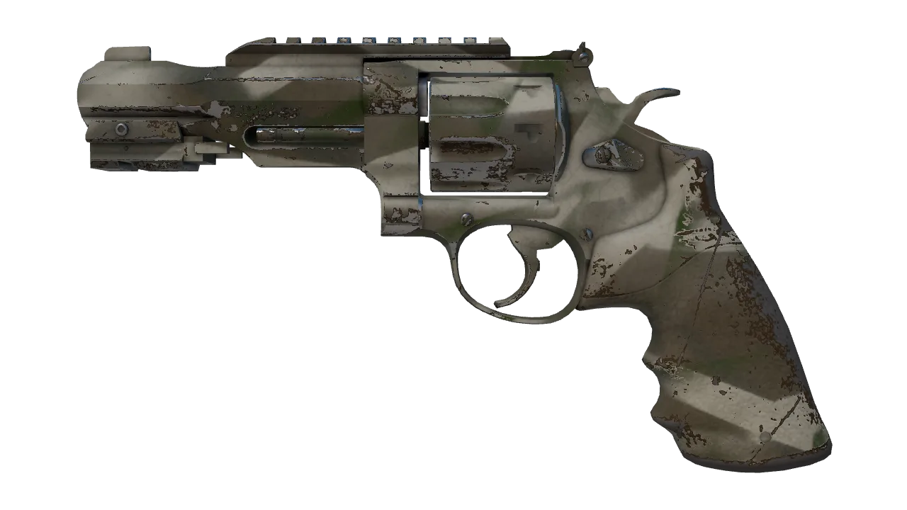 R8 Revolver | Bone Mask (Field-Tested) — Dust II light, front