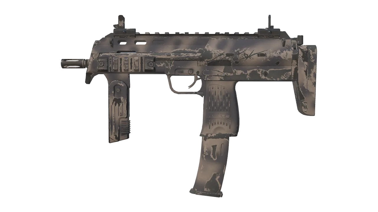 Souvenir MP7 | Scorched (Field-Tested) — Dust II light, front