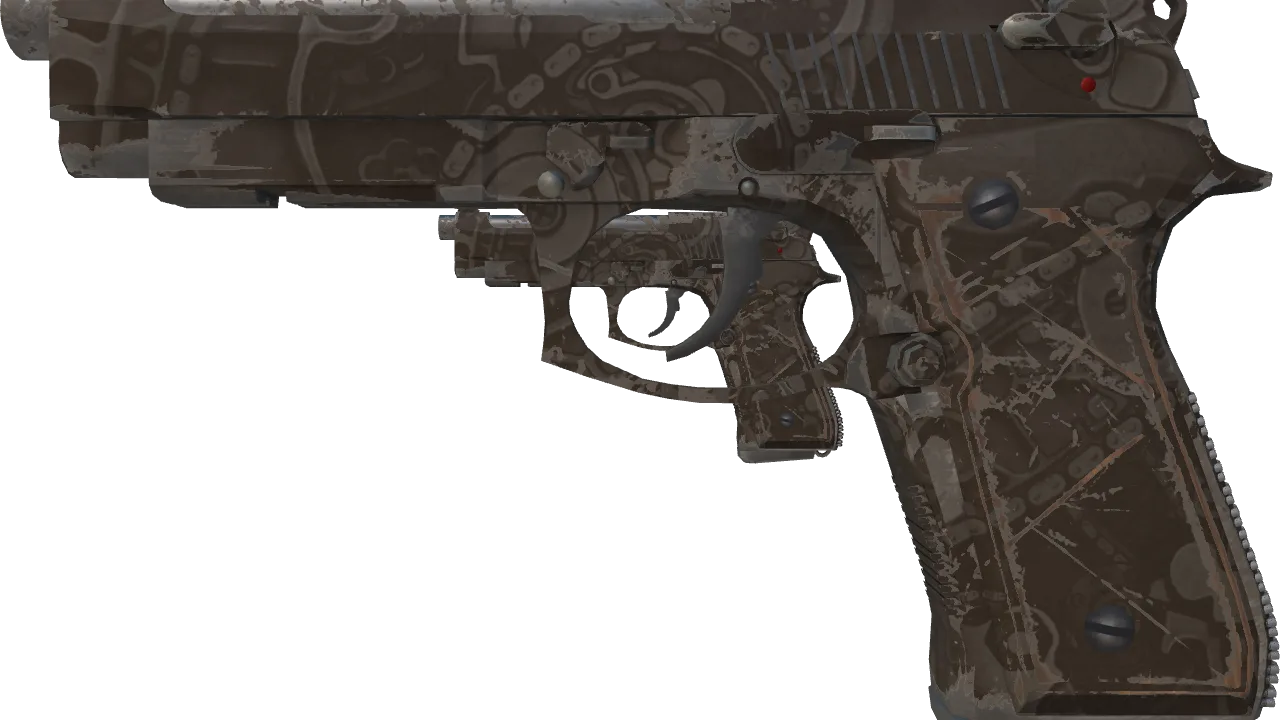 Dual Berettas | Oil Change (Field-Tested) — Dust II light, front